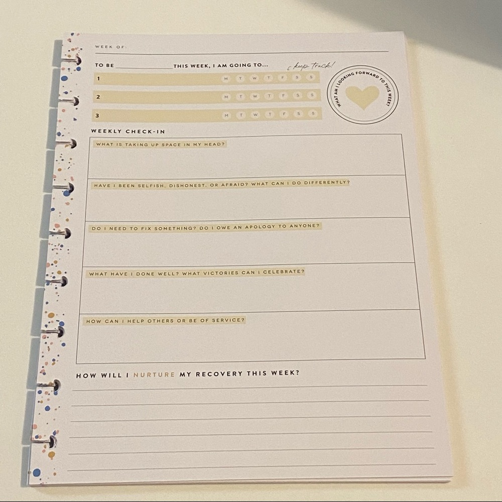 Happy planner classic journal filler paper